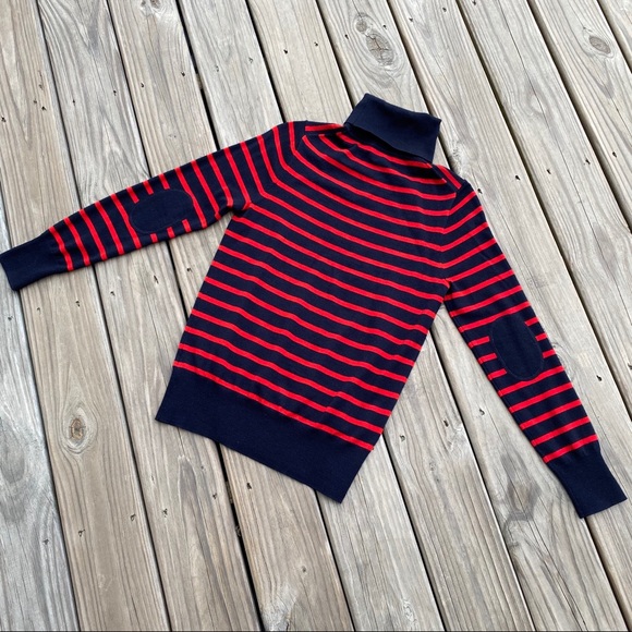 J. Crew Sweaters - J. Crew - Merino wool striped turtleneck sweater